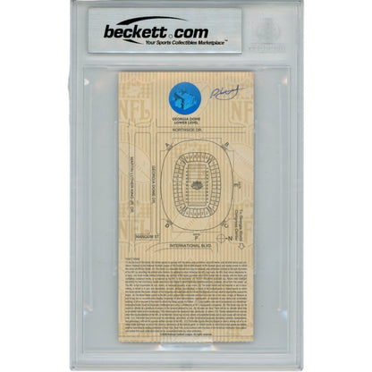 Kurt Warner Signed St. Louis Rams Super Bowl XXXIV Ticket Stub SB XXXIV MVP