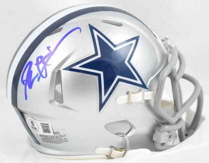 Deion Sanders Signed Dallas Cowboys Speed Mini Helmet - Blue