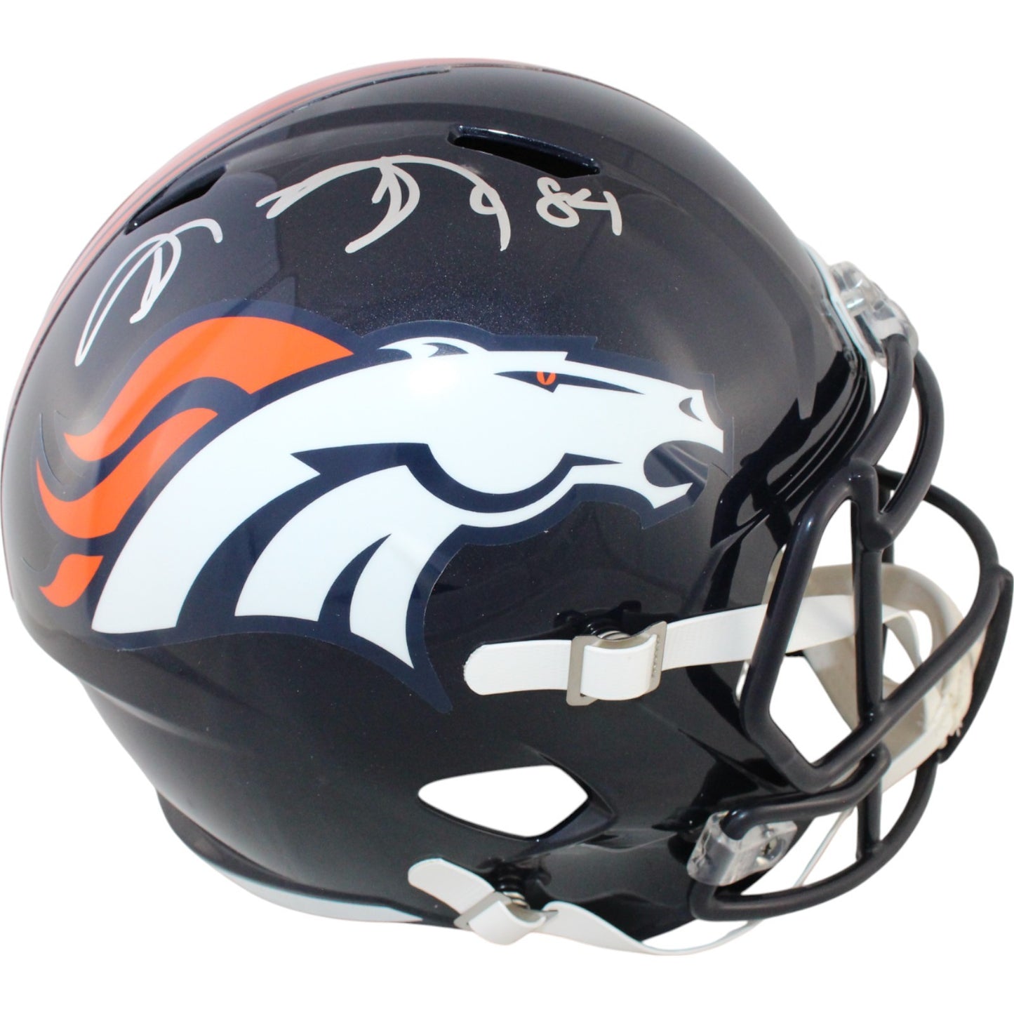 Shannon Sharpe Signed Denver Broncos Full Size Throwback Replica Helmet