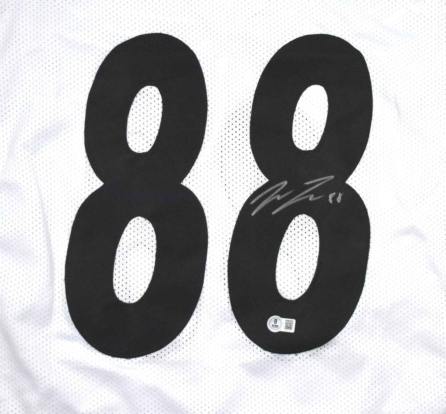 Pat Freiermuth Autographed White Custom Jersey