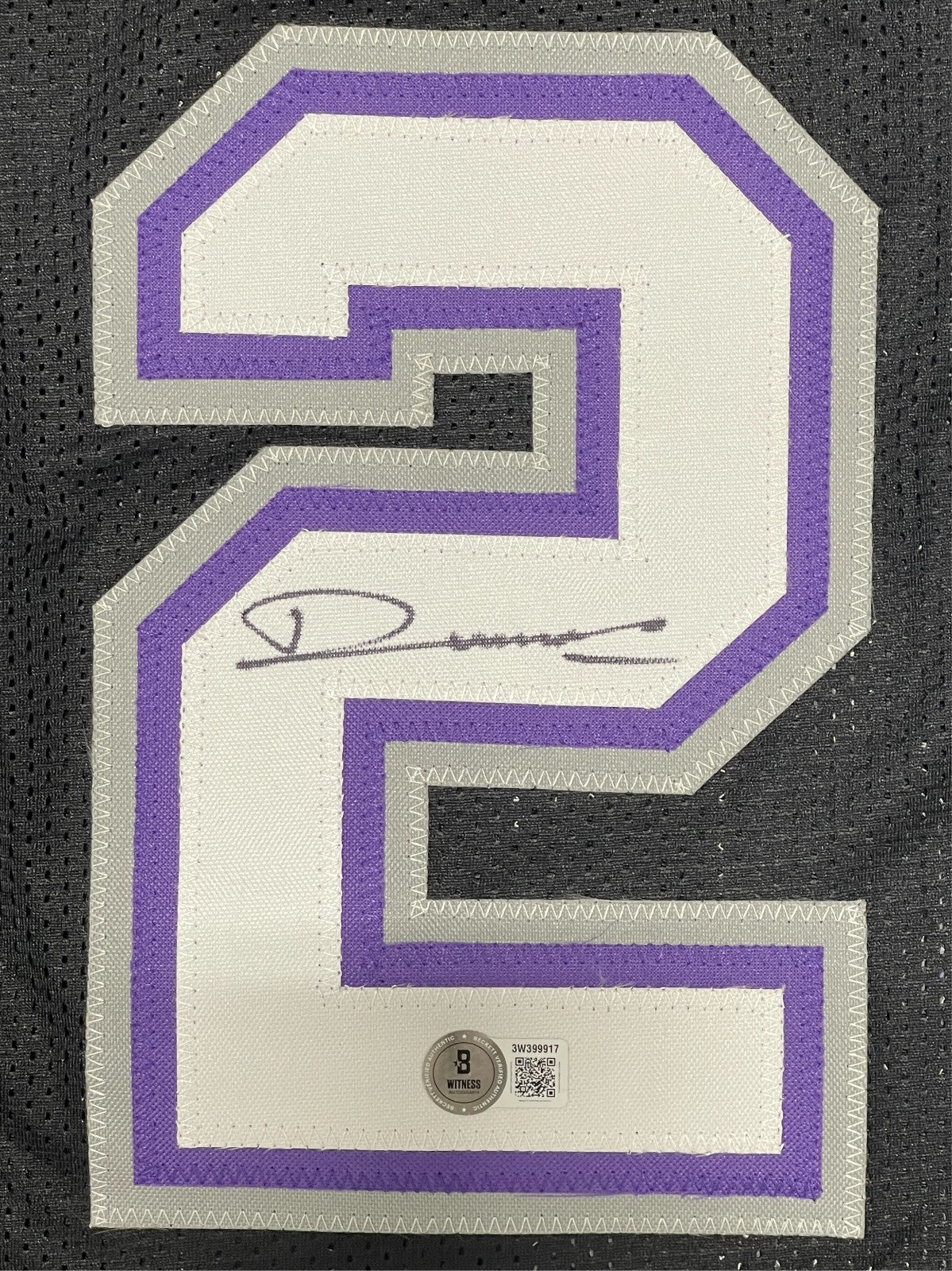 Vlade Divac Signed Sacramento Kings Custom Basketball Jersey (Beckett COA)