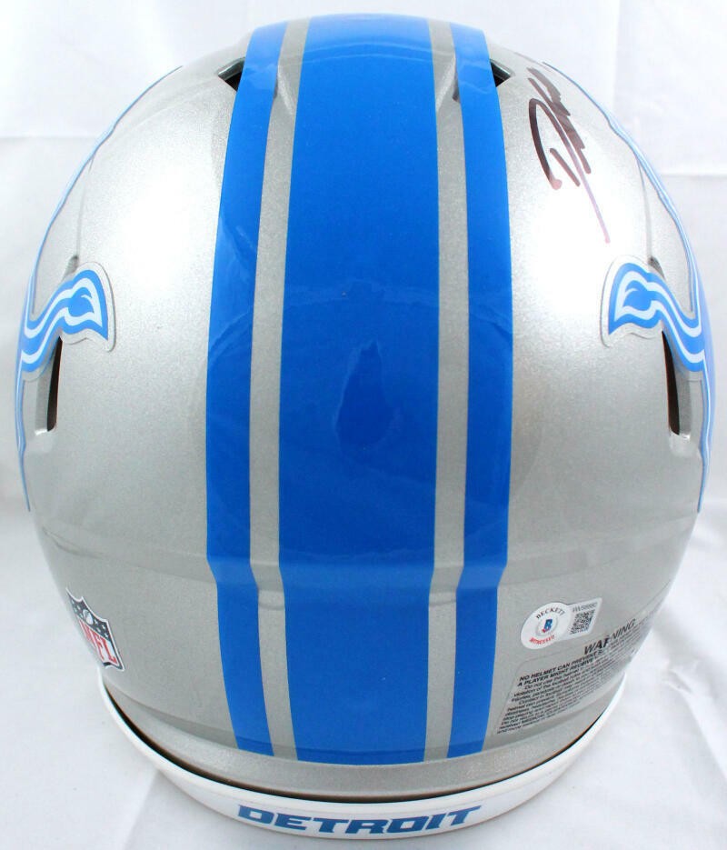 D'Andre Swift Signed Detroit Lions Full Size Speed Authentic Helmet