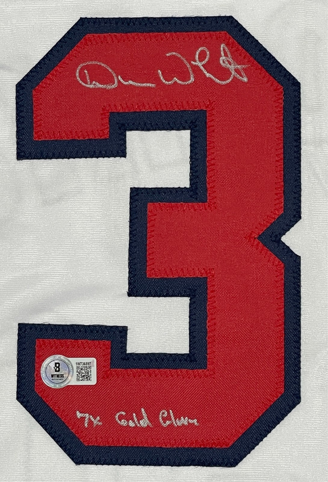 Devon White Signed California Angels Custom Jersey (7x GG) BAS Witnessed