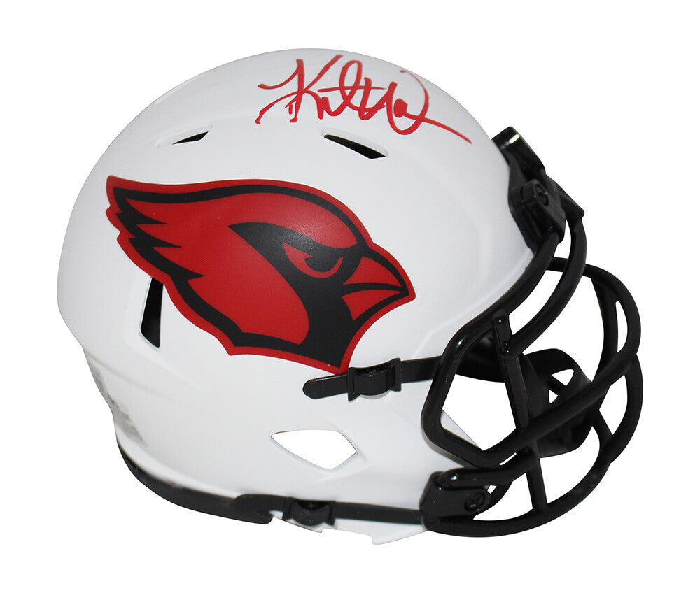 Kurt Warner Signed Arizona Cardinals Lunar Speed Mini Helmet Beckett BAS