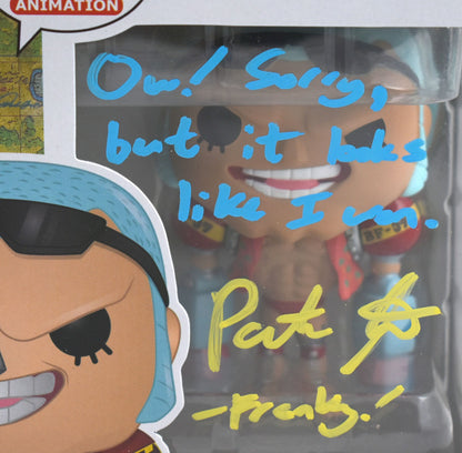 Patrick Seitz Signed One Piece Franky Funko Pop #329 Inscribed