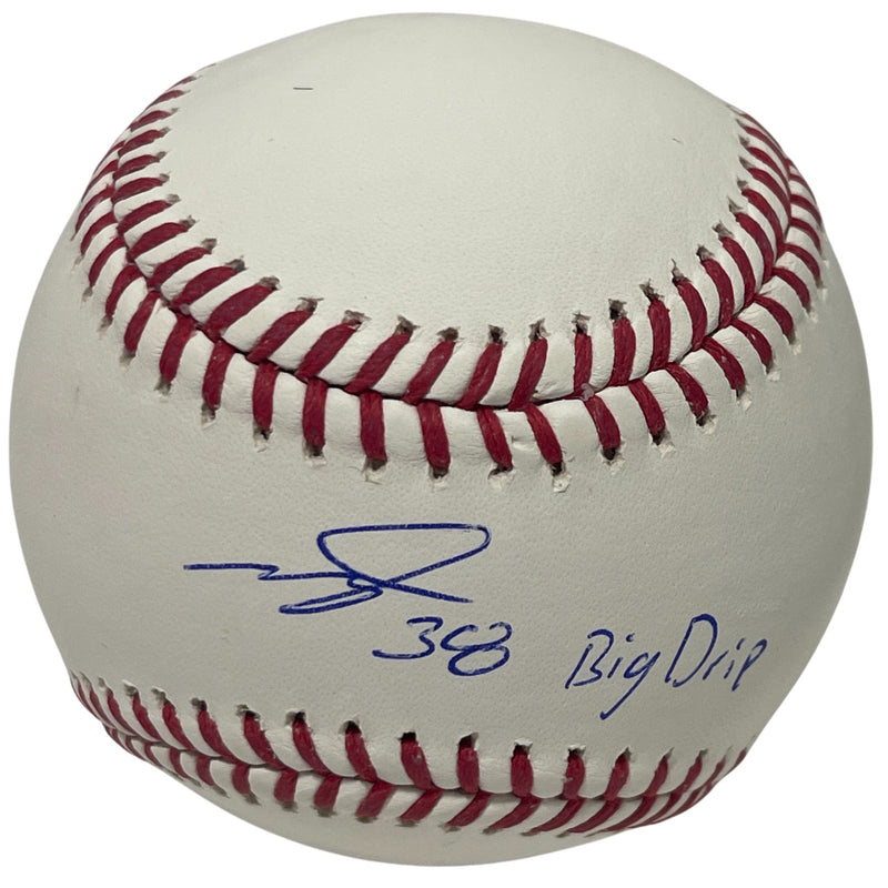 Tylor Megill New York Mets Signed Official MLB Baseball "Big Drip"