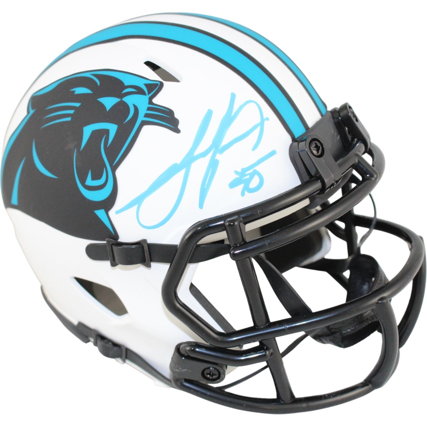 Julius Peppers Autographed Carolina Panthers Lunar Eclipse Mini Helmet