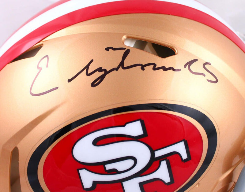 Elijah Mitchell Signed San Francisco 49ers Speed Authentic Helmet