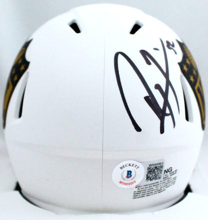 Ray Lewis & Lawrence Taylor Signed NFL Lunar Speed Mini Helmet