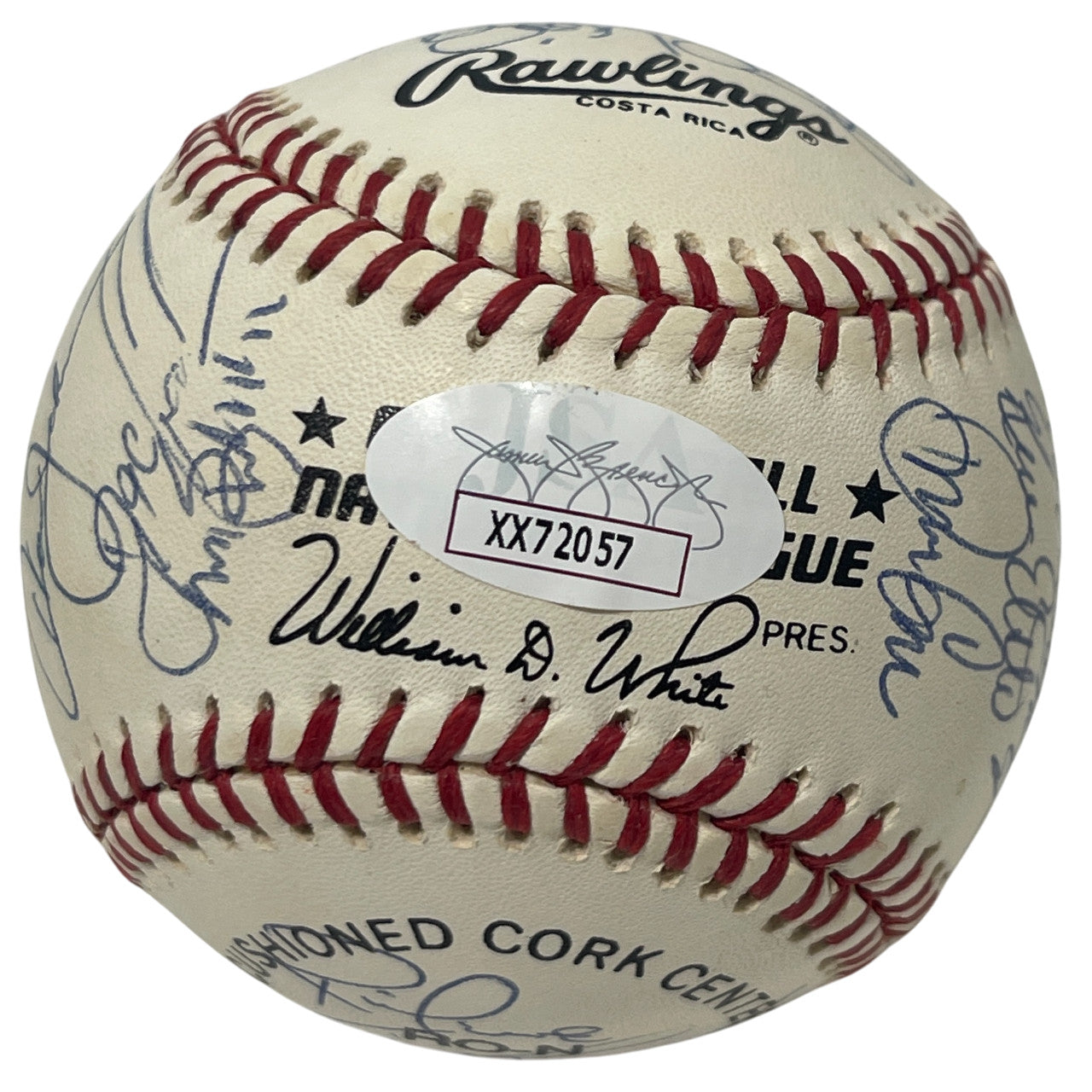 1991 New York Mets Team Signed Official National League Baseball JSA LOA