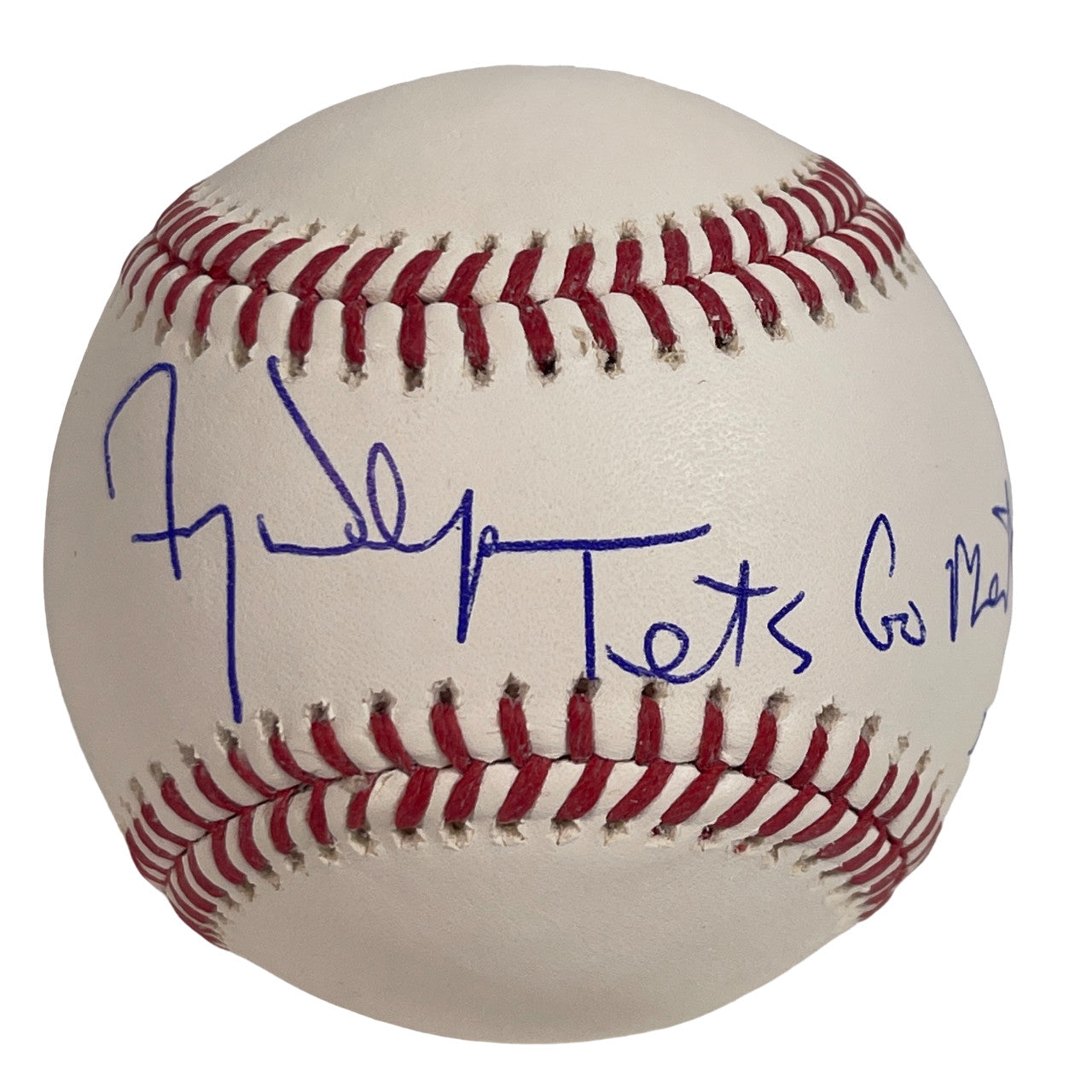 Fred Wilpon Signed ROMLB Baseball "Lets Go Mets" Inscription JSA