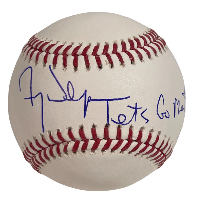 Fred Wilpon Signed ROMLB Baseball "Lets Go Mets" Inscription JSA