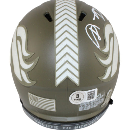 Shannon Sharpe Denver Broncos 2022 Salute to Service Mini Helmet
