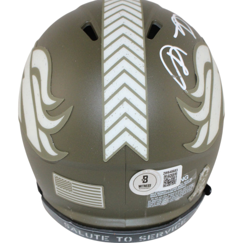 Shannon Sharpe Denver Broncos 2022 Salute to Service Mini Helmet