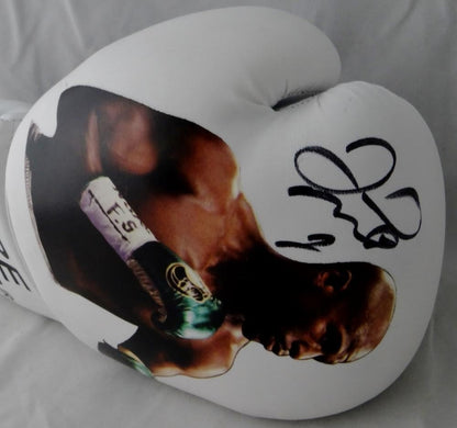 Floyd Mayweather Autographed White Custom Boxing Glove