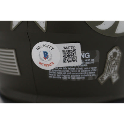 Champ Bailey Signed Denver Broncos Salute to Service Mini Helmet HOF