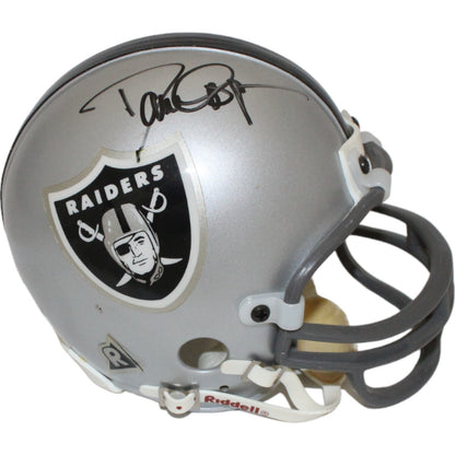 Dave Casper & Bob Golic Signed Raiders Replica Mini Helmet