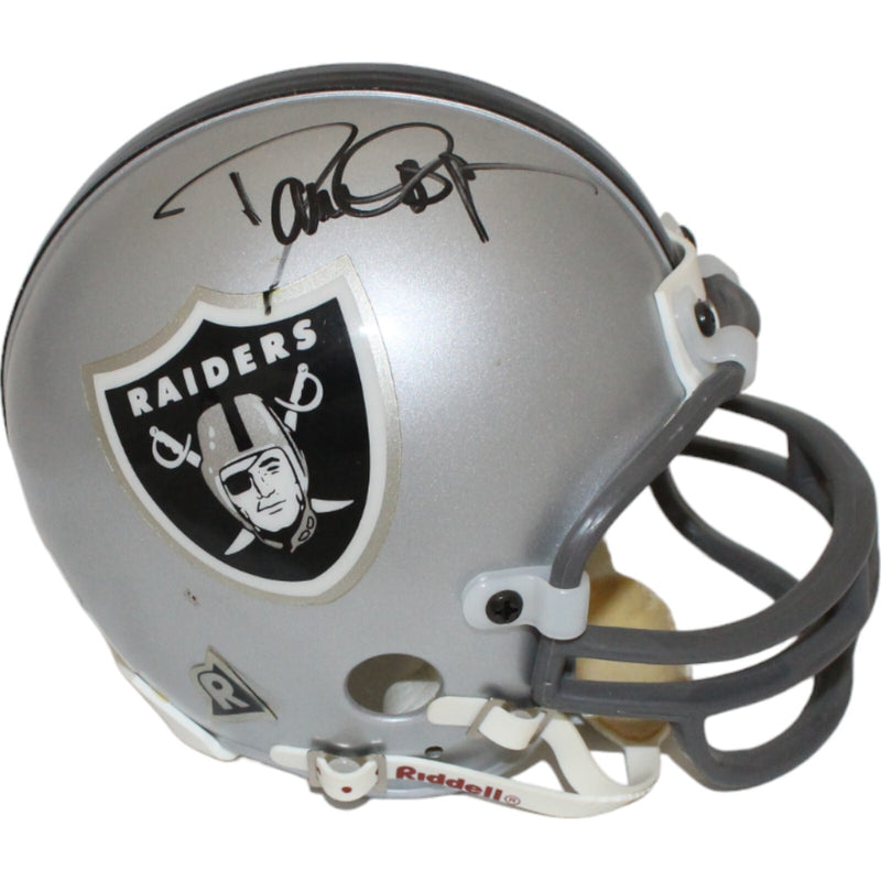 Dave Casper & Bob Golic Signed Raiders Replica Mini Helmet