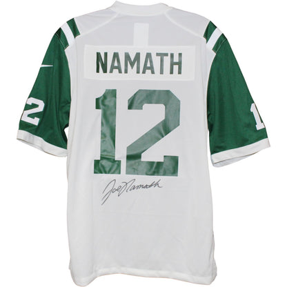 Joe Namath Autographed New York Jets Nike White XL Jersey