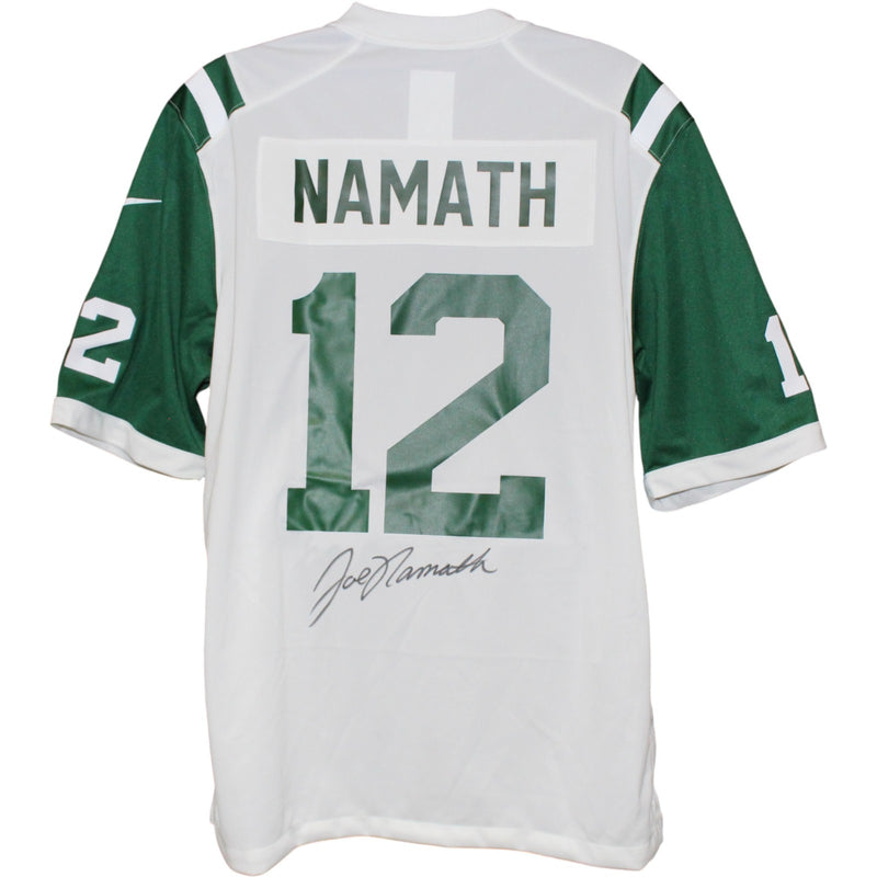 Joe Namath Autographed New York Jets Nike White XL Jersey