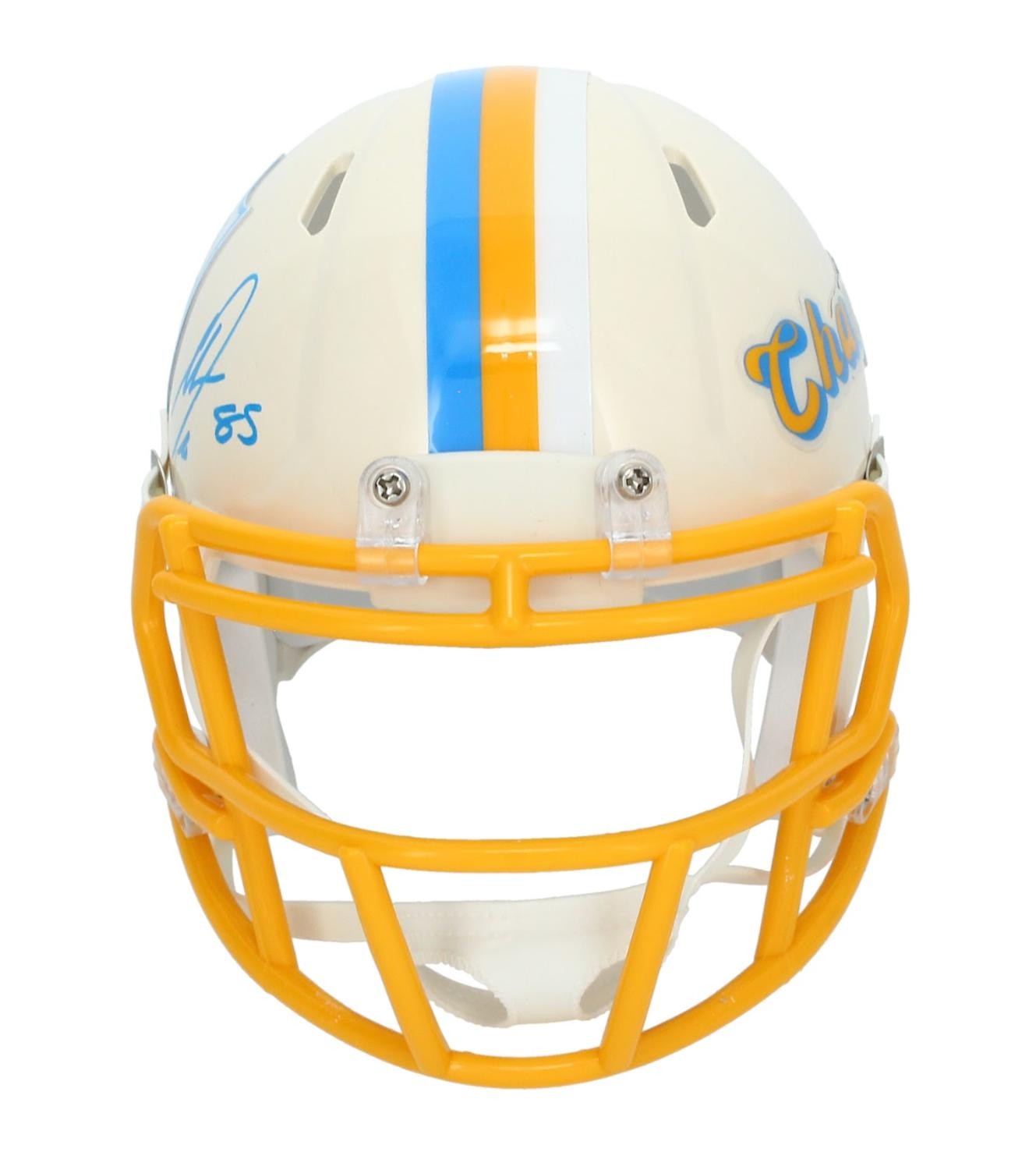 Antonio Gates Autographed Los Angeles Chargers Retro Mini Helmet