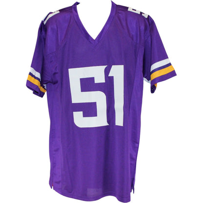 Blake Cashman Autographed Pro Style Purple Jersey