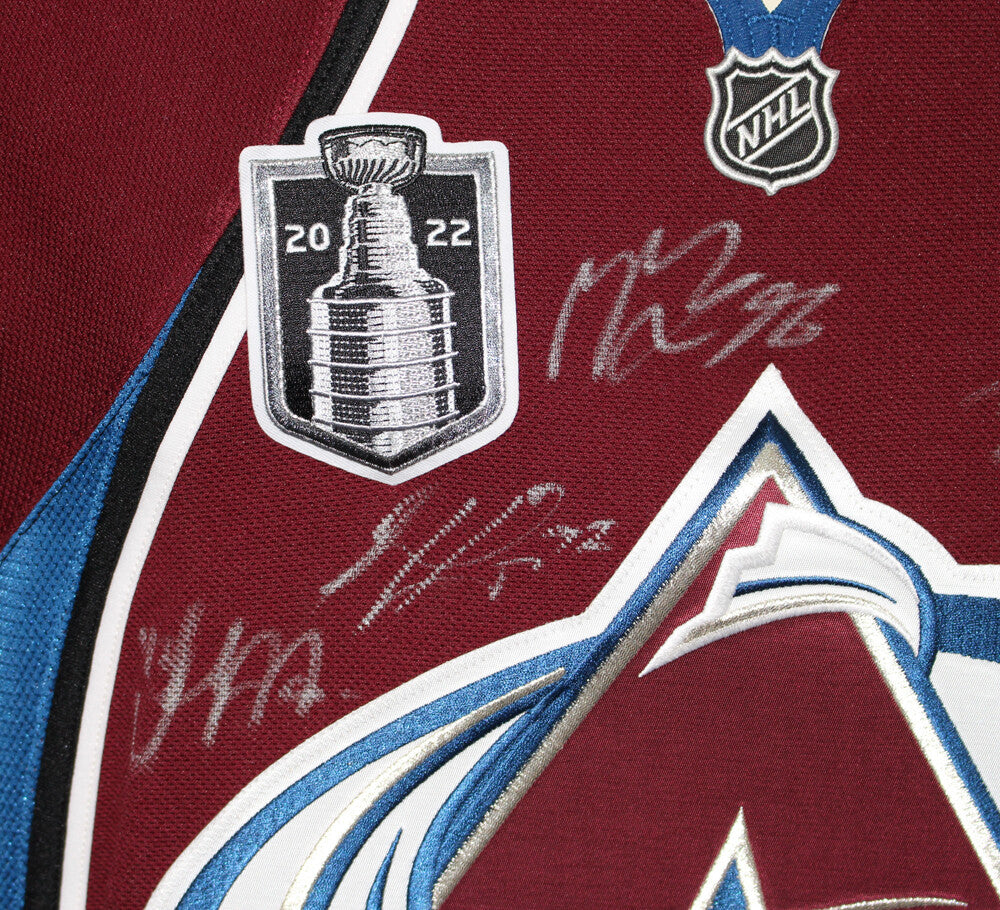 Colorado Avalanche Team Signed Stanley Cup Reebok Jersey (20 Sigs)