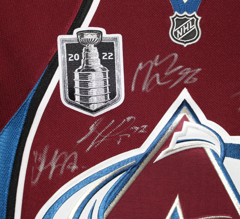 Colorado Avalanche Team Signed Stanley Cup Reebok Jersey (20 Sigs)