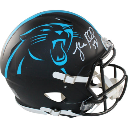 Luke Kuechly Signed Carolina Panthers Full Size Authentic 2022 Alternate Helmet