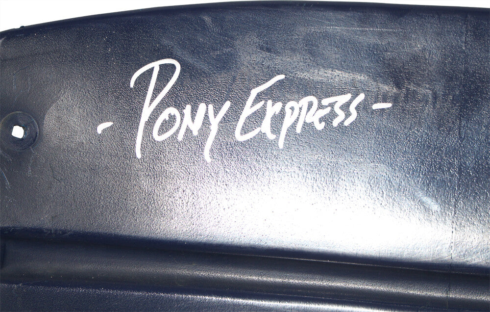 Dickerson, James & McIlhenny Signed SMU Mustangs "Pony Express" Seatback