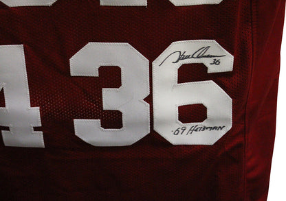 Steve Owens, Billy Sims & Jason White Signed Oklahoma Sooners Custom Jersey