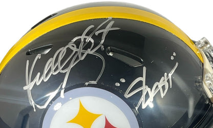 Kordell Stewart Signed Pittsburgh Steelers Speed Mini Helmet "Slash" BAS