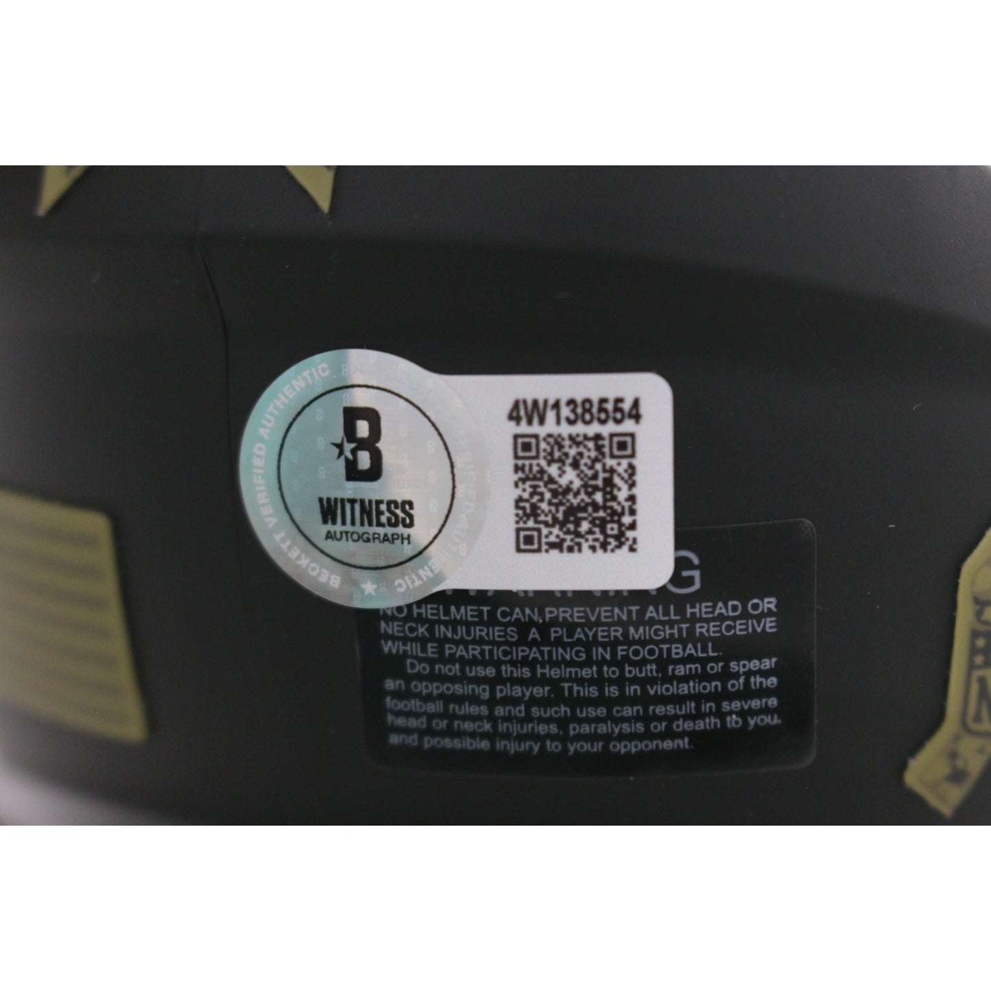 Joe Greene Signed Pittsburgh Steelers 2025 Salute to Service Mini Helmet HOF