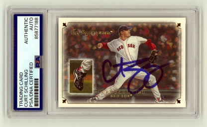 Curt Schilling Signed 2007 Upper Deck Masterpieces Card #90
