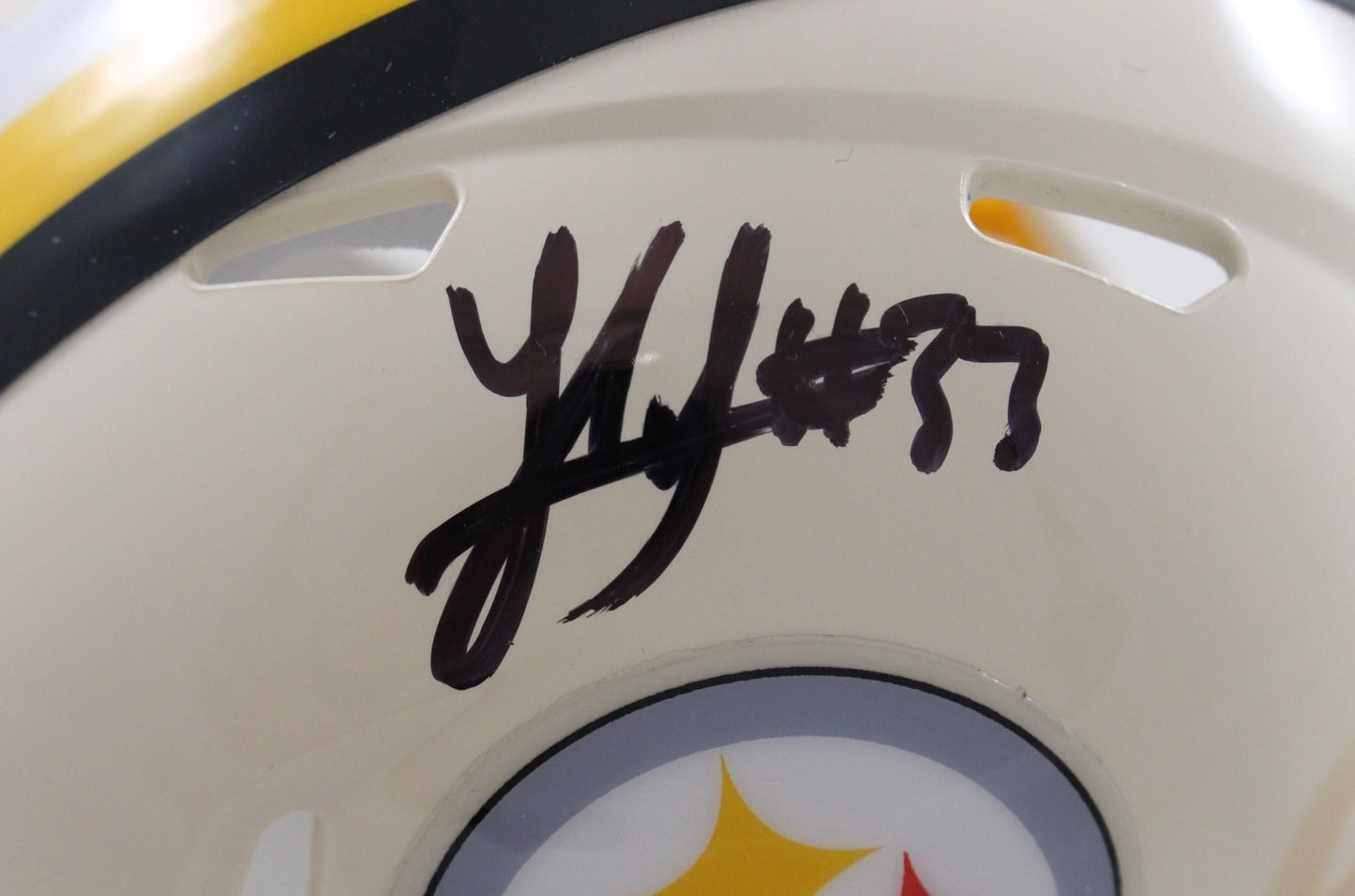 Jack Sawyer Signed Pittsburgh Steelers Retro Mini Helmet