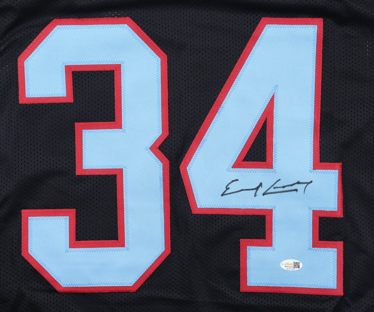 Earl Campbell Signed Houston Oilers Black Custom Jersey