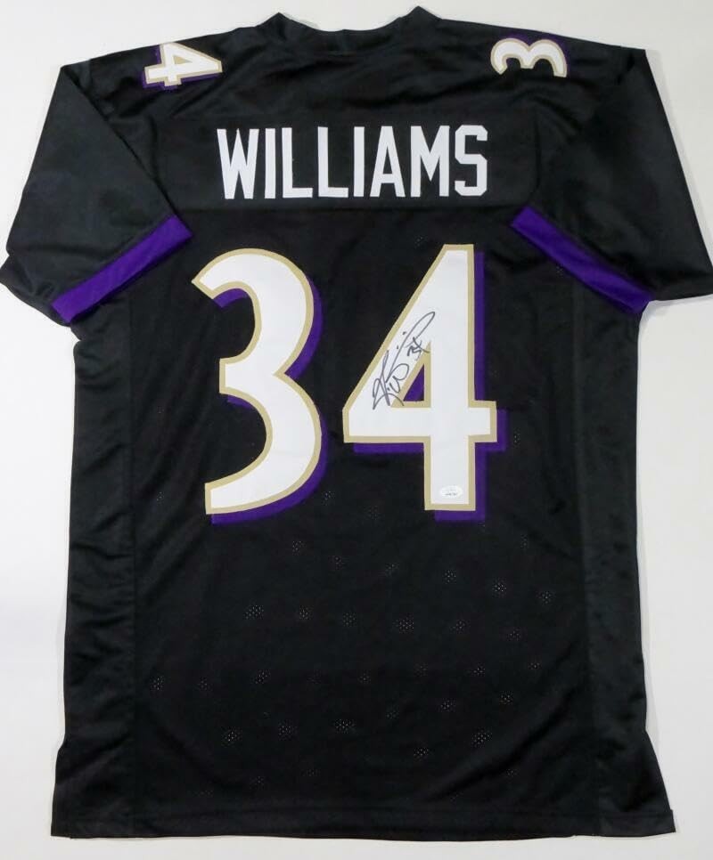 Ricky Williams Autographed Black Custom Jersey