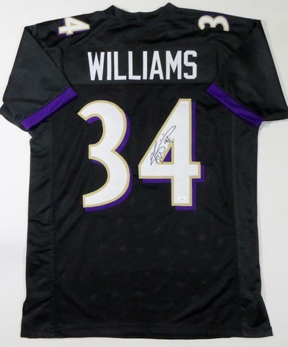 Ricky Williams Autographed Black Custom Jersey