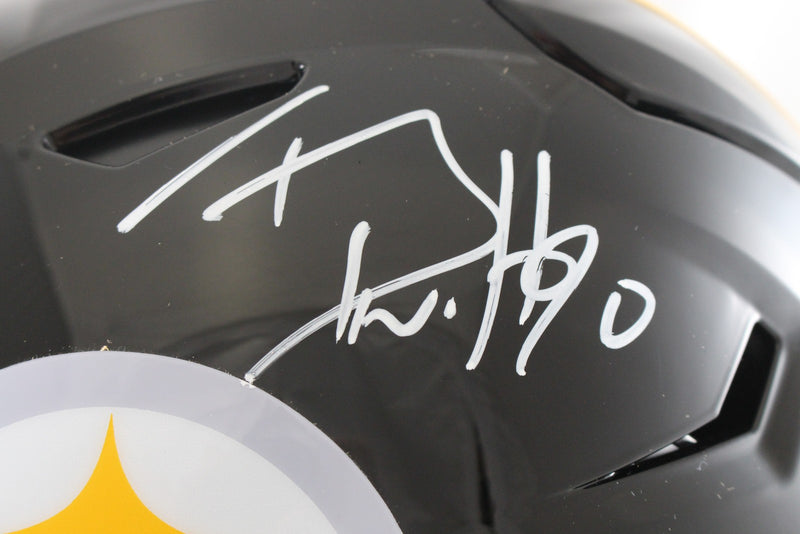 TJ Watt Pittsburgh Steelers Autographed Full Size SpeedFlex Helmet