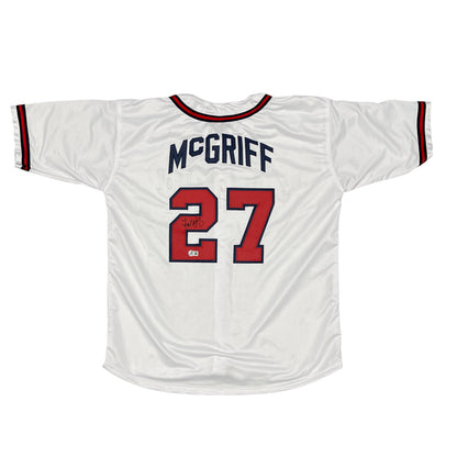 Fred McGriff Signed Atlanta Braves Custom Baseball Jersey Beckett COA