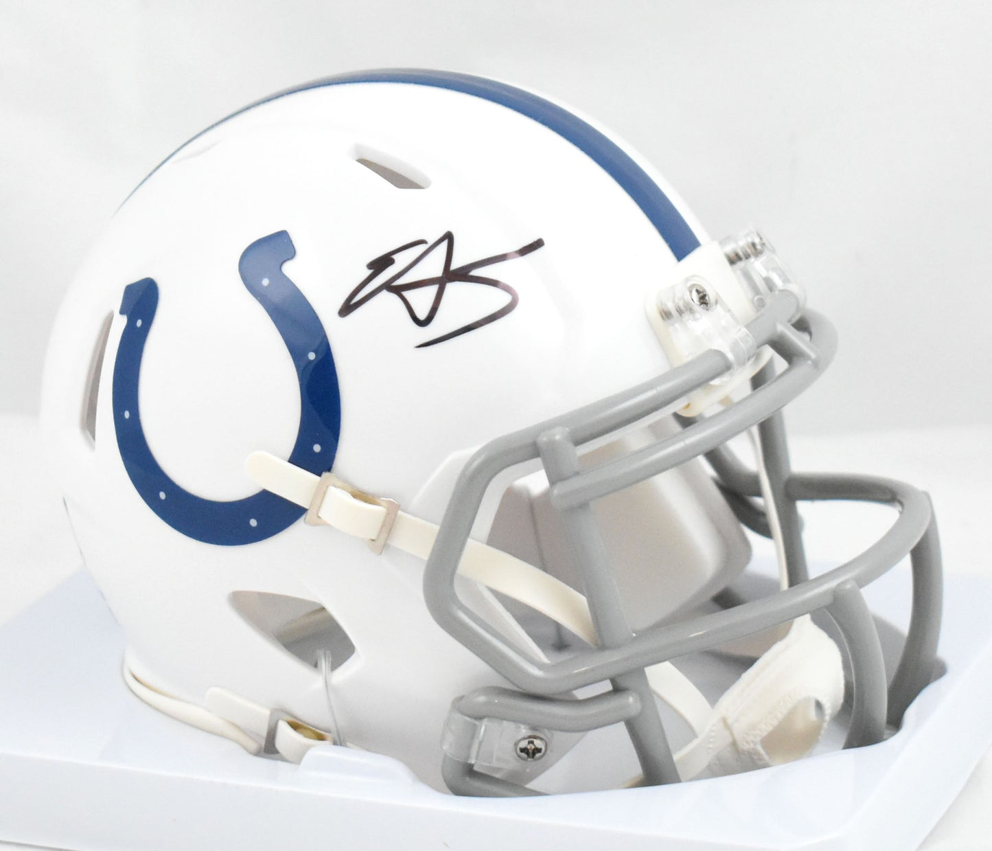 Edgerrin James Autographed Indianapolis Colts Speed Mini Helmet
