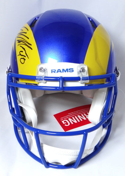 Von Miller Signed Los Angeles Rams Full Size Speed Authentic Helmet - Black