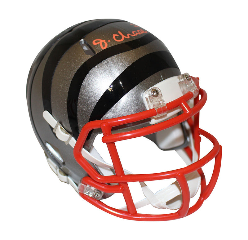 Ja'Marr Chase Cincinnati Bengals Autographed Flash Mini Helmet (Beckett)