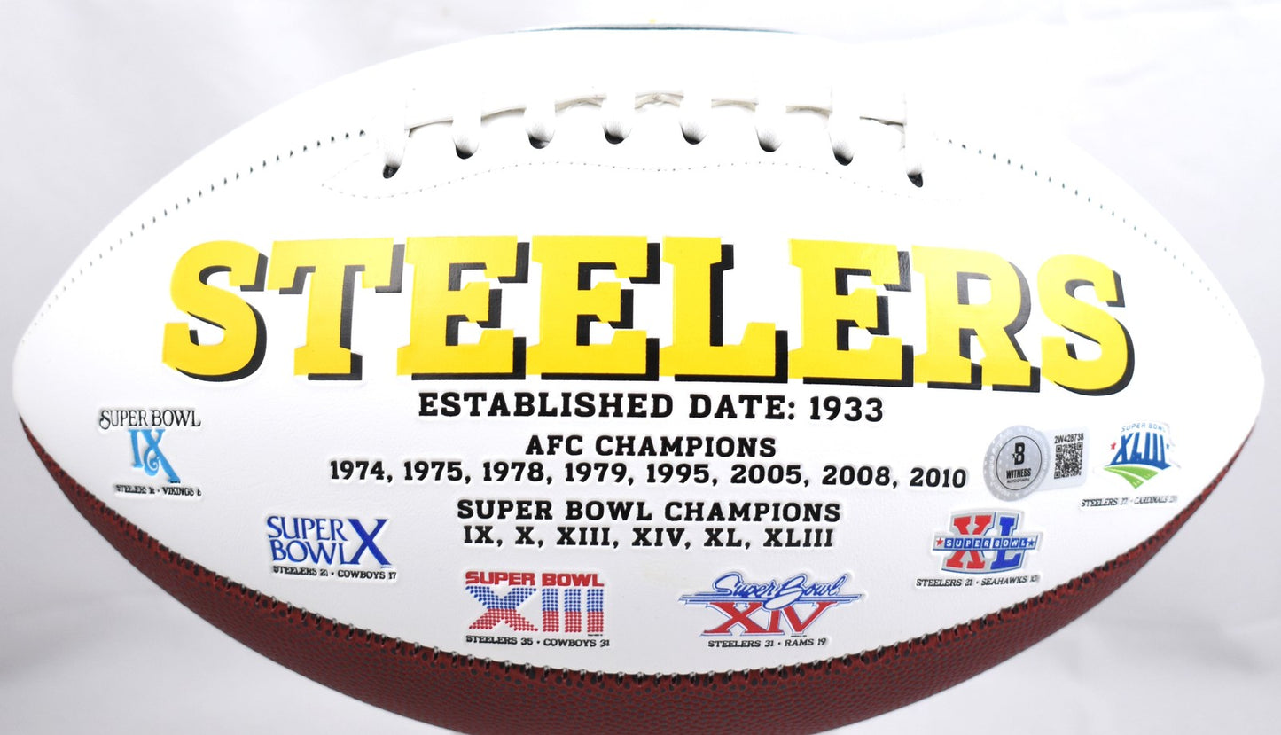 Pat Freiermuth Signed Pittsburgh Steelers Logo Football