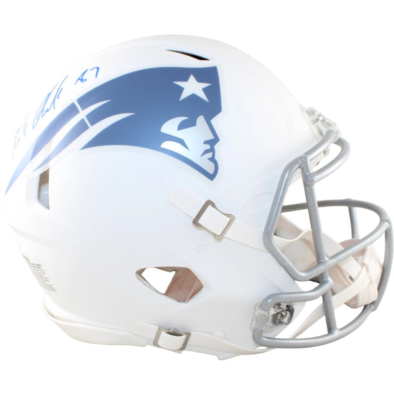 Rob Gronkowski Signed New England Patriots Authentic Rivals Full Size Helmet