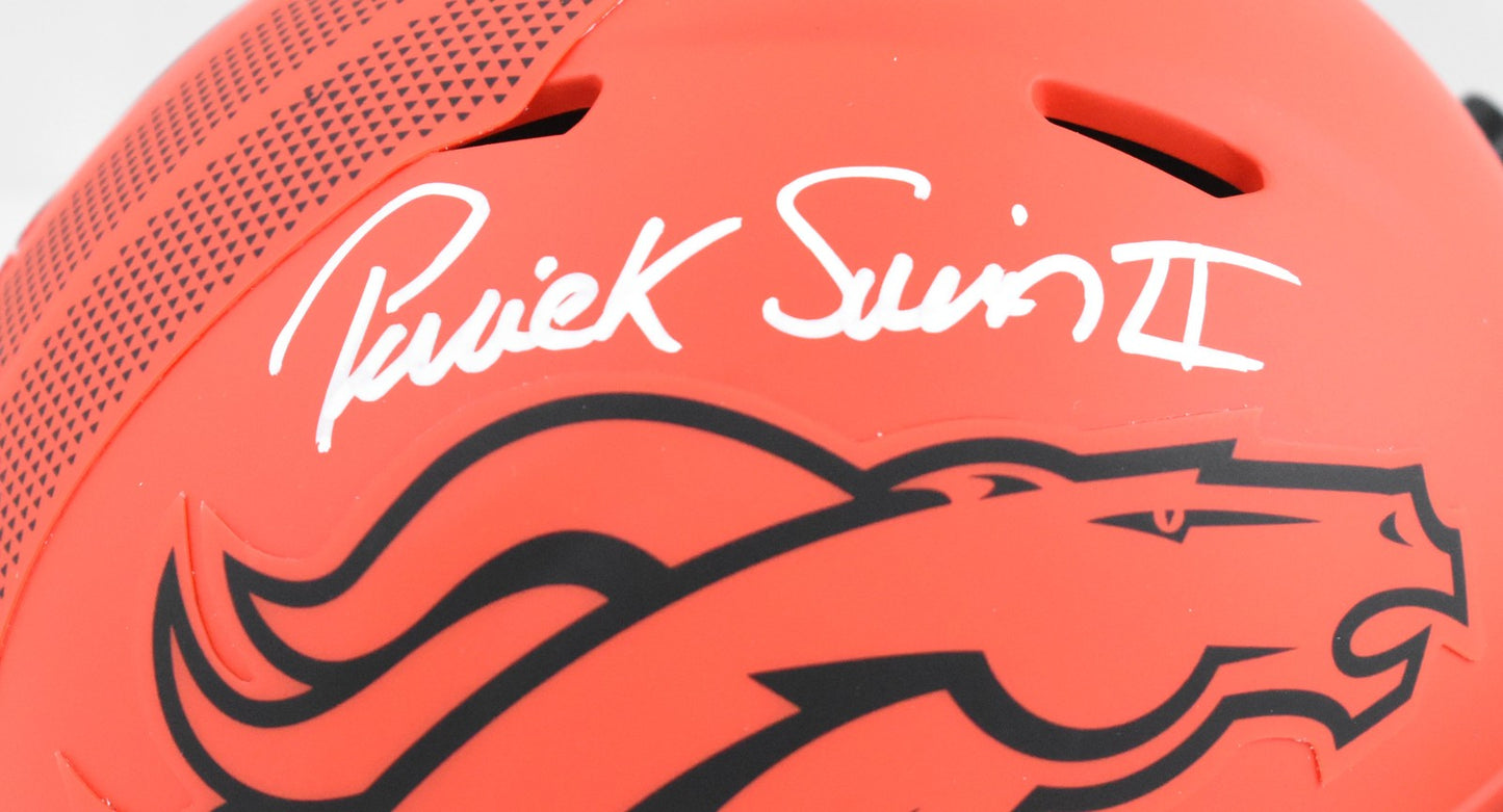 Patrick Surtain II Autographed Denver Broncos Rave Speed Mini Helmet