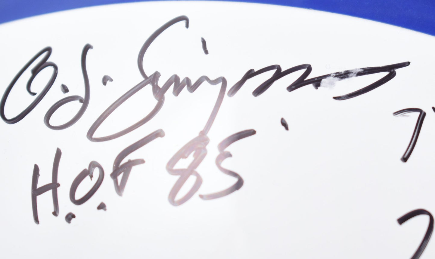 O.J. Simpson Signed Buffalo Bills Full Size Authentic Helmet (5 Inscriptions)
