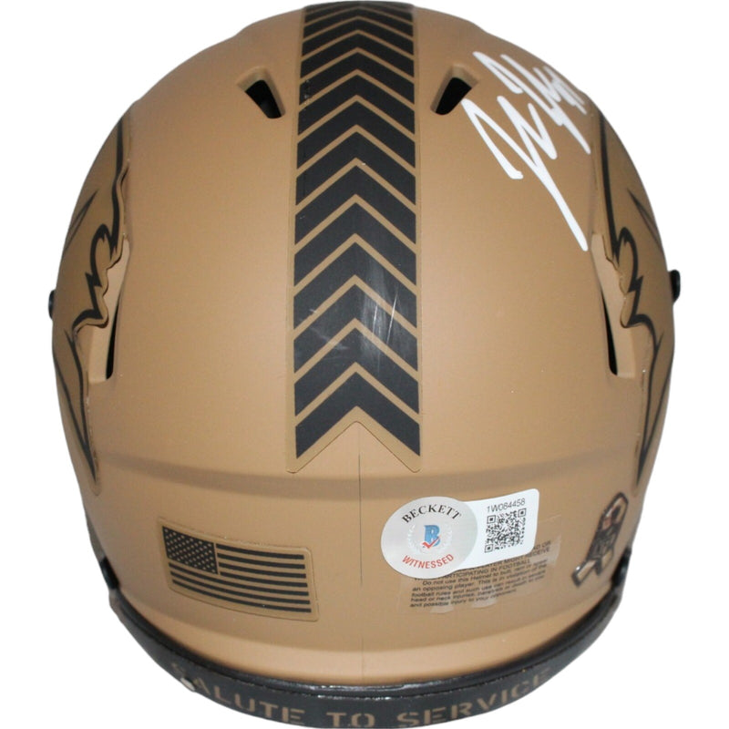 John Lynch Signed Tampa Bay Buccaneers Salute to Service Mini Helmet