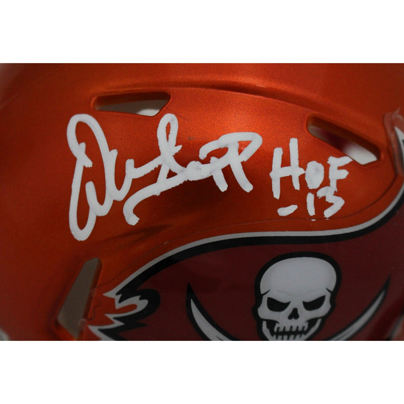Warren Sapp Signed Tampa Bay Buccaneers Mini Helmet (HOF 13) - Beckett