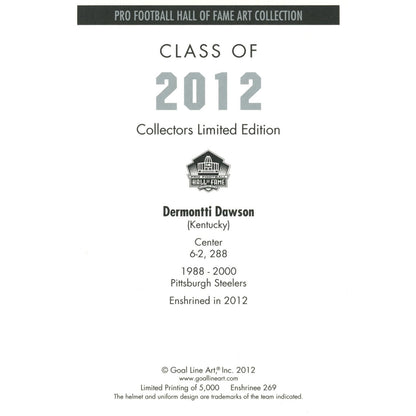 2012 Hall of Fame Multi-Signed Goal Line Art Card Set